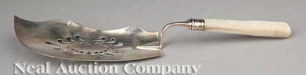 Appraisal: An American Coin Silver Fish Server Hall Hewson Albany New