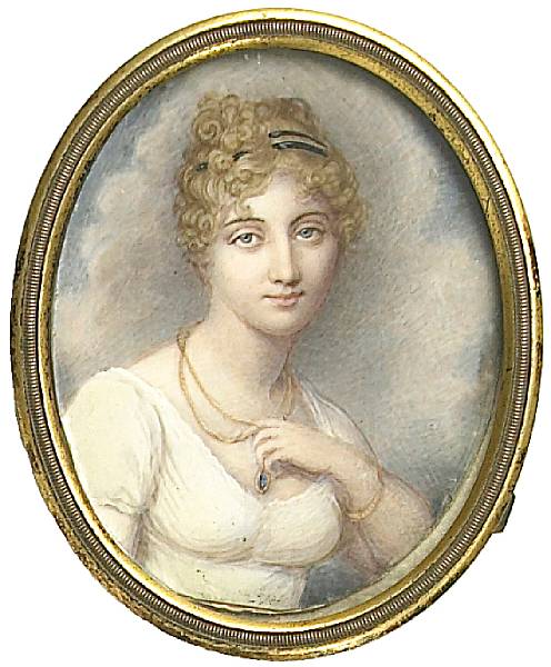 Appraisal: Grace Cruickshank British fl - A portrait miniature of a