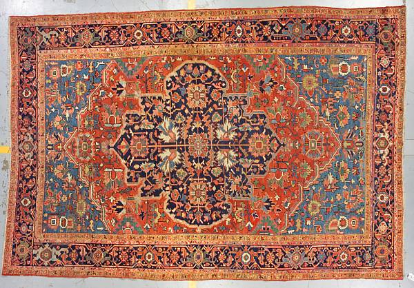 Appraisal: A Heriz carpet Northwest Persia size approximately ft x ft