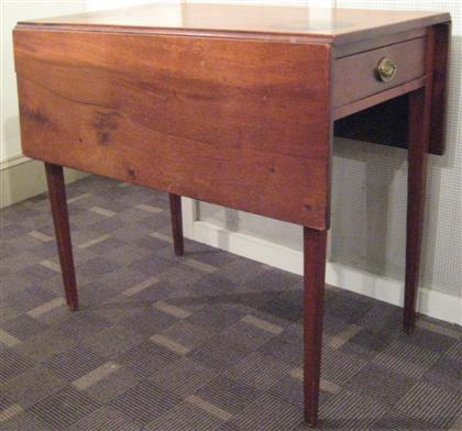 Appraisal: Mahogany pembroke table pennsylvania late th early th century Rectangular