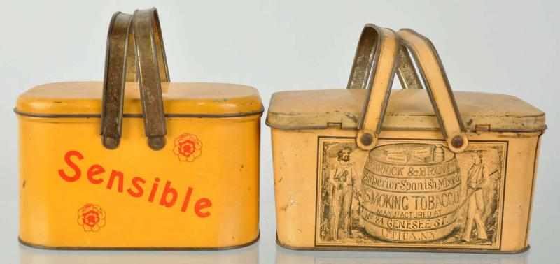 Appraisal: Lot of Tobacco Lunchboxes Description Includes Superior Spanish Mixed and