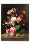 Appraisal: OOP - Dutch Floral Still Life on cradled panel by