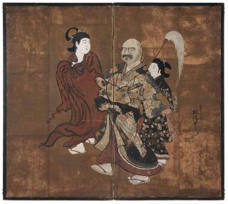 Appraisal: Japanese Painting of Warlord possibly late th early th century