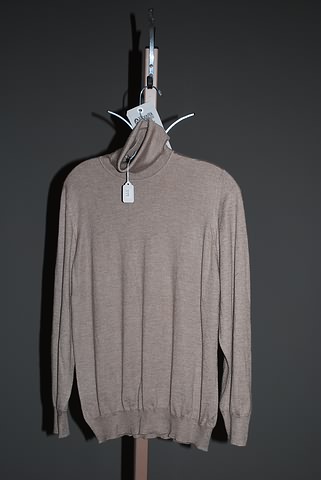 Appraisal: Loro Piana tan cashmere silk blend T-neck long sleeve pullover