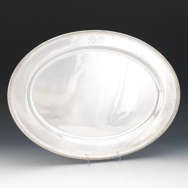 Appraisal: GORHAM STERLING SILVER OVAL TRAY x x Oval sterling tray