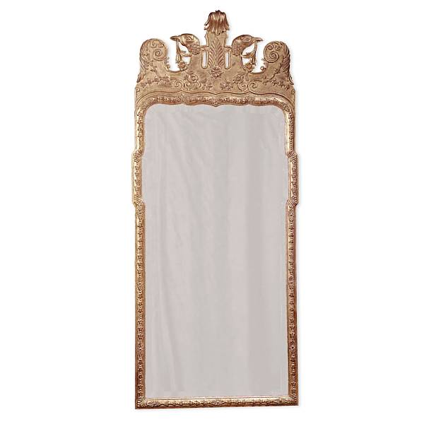 Appraisal: A George I style giltwood mirror height in width in