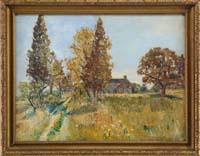 Appraisal: MANLEY BUTLER American th th Century THE HOMESTEAD Oil on