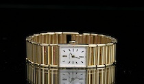 Appraisal: A K Gold Watch by Concord Square case with ivory