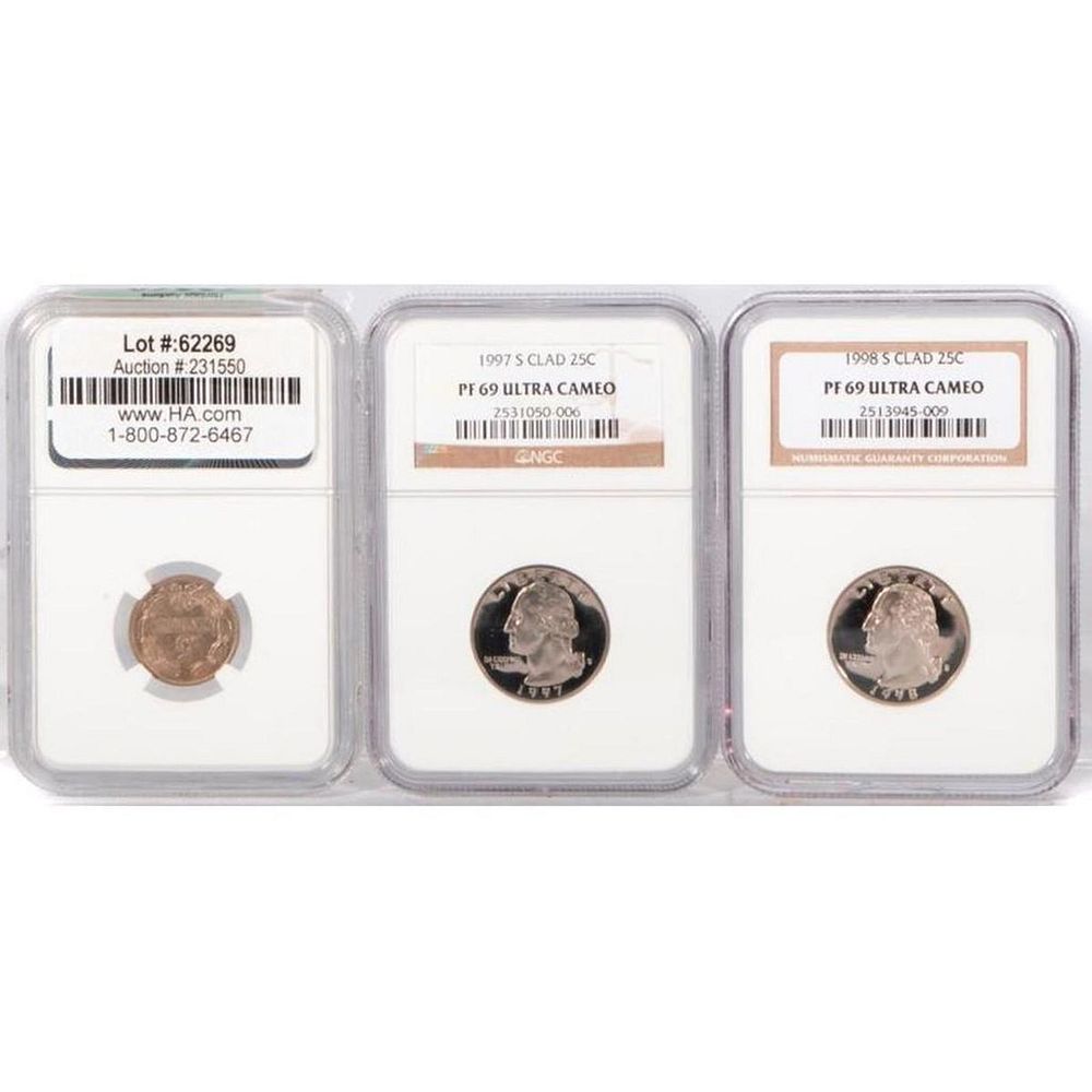 Appraisal: SWASHINGTON QUARTERS S WASHINGTON QUARTERS and Venezuela Republic Centimos SWASHINGTON