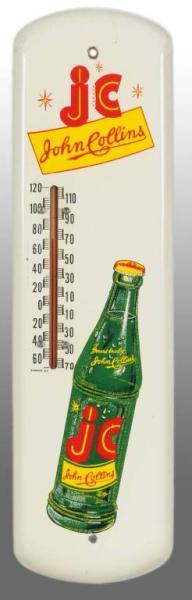 Appraisal: Tin John Collins Thermometer Description s Strong colors with one