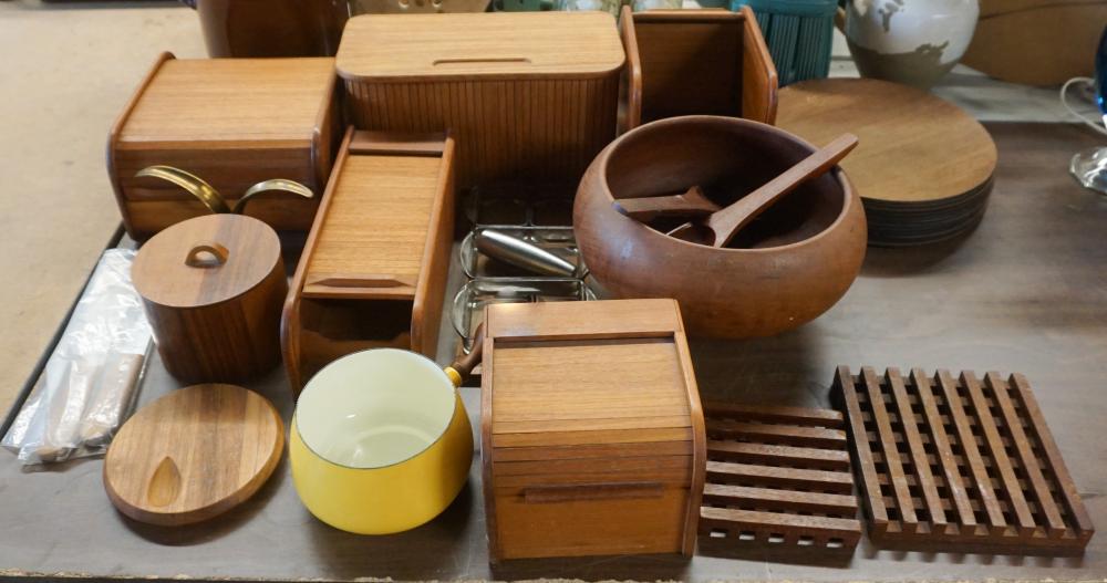 Appraisal: Danish Mid-Century Modern Style Teak Table Accessories Dansk and Other