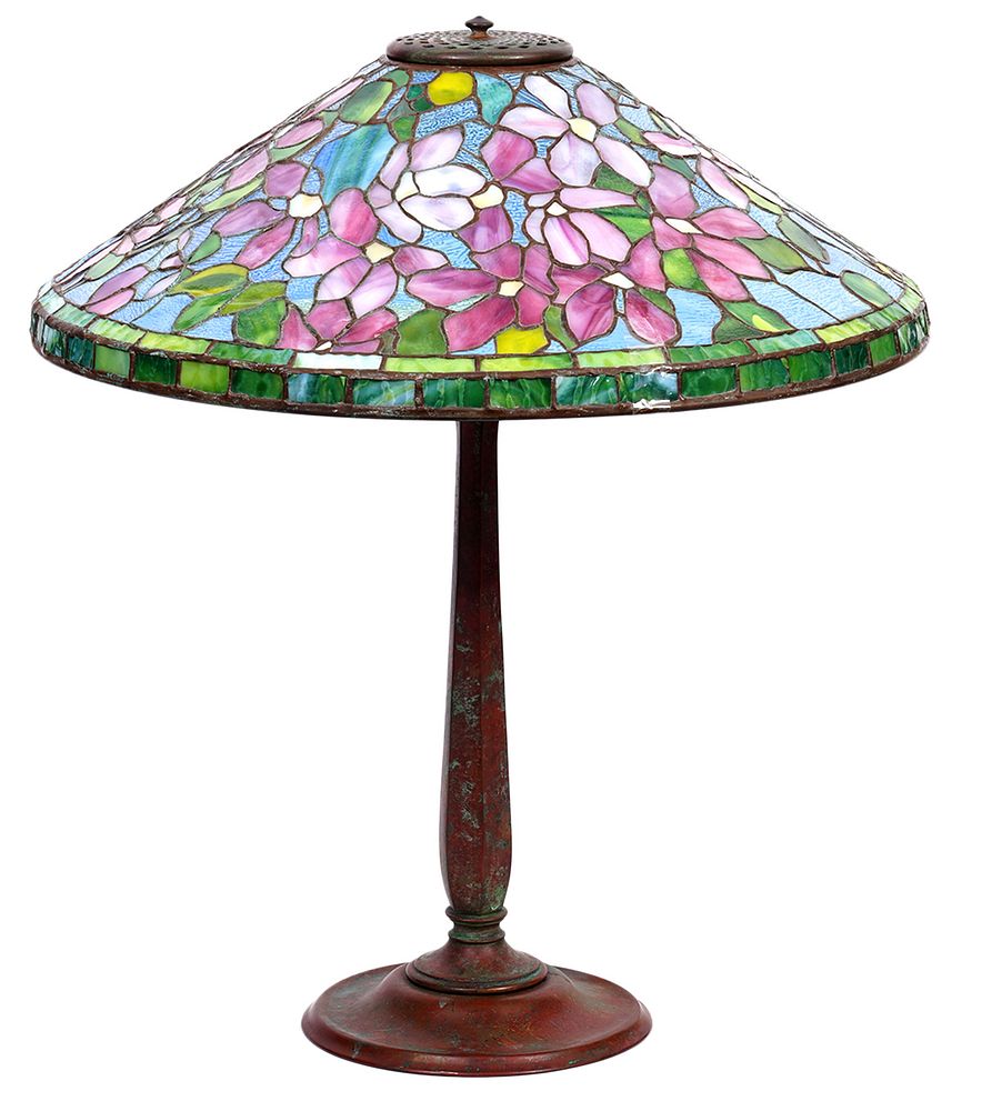 Appraisal: Signed Tiffany Studios Art Glass Table Lamp Signed Tiffany Studios