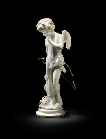 Appraisal: An Italian late th century white marble sculpure of Cupid