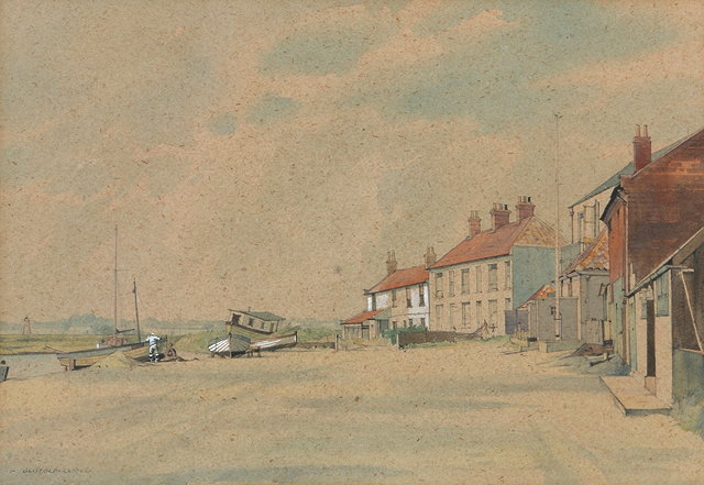 Appraisal: Clifford Allan Russell British - Blackshoresigned lower left pencil and