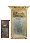 Appraisal: MIRRORS - Lot of two early th c mirrors -