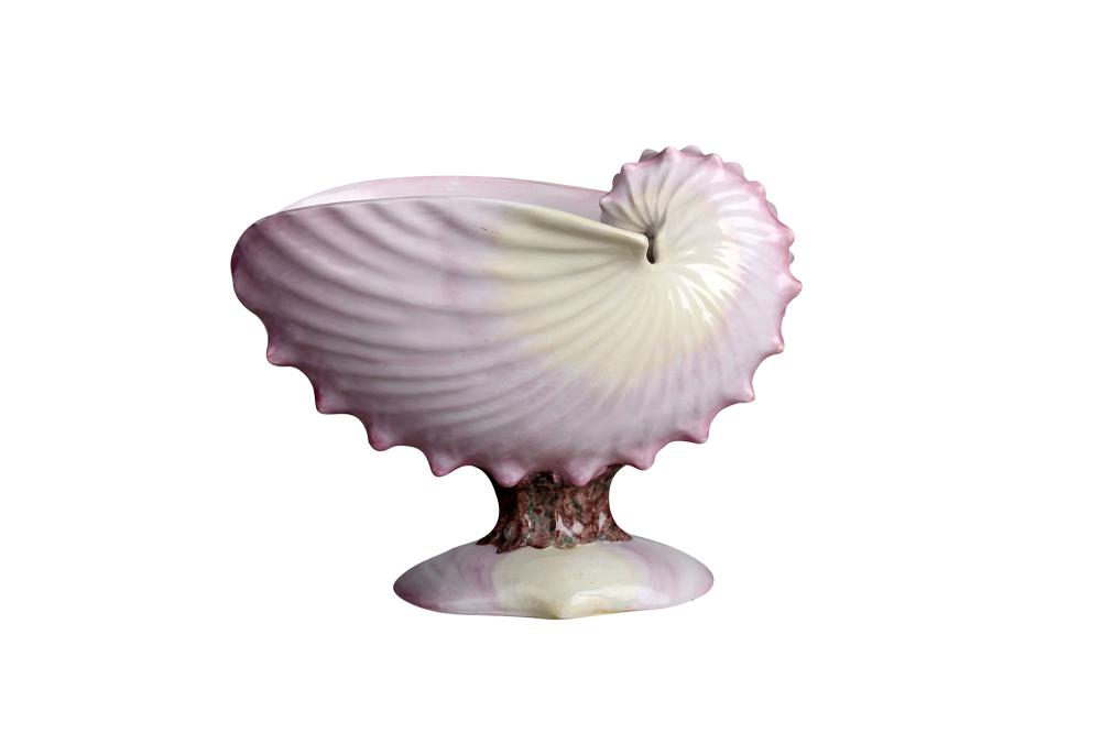 Appraisal: WEDGWOOD PORCELAIN SHELL DISHimpressed Wedgwood to underside glazed pink shaded