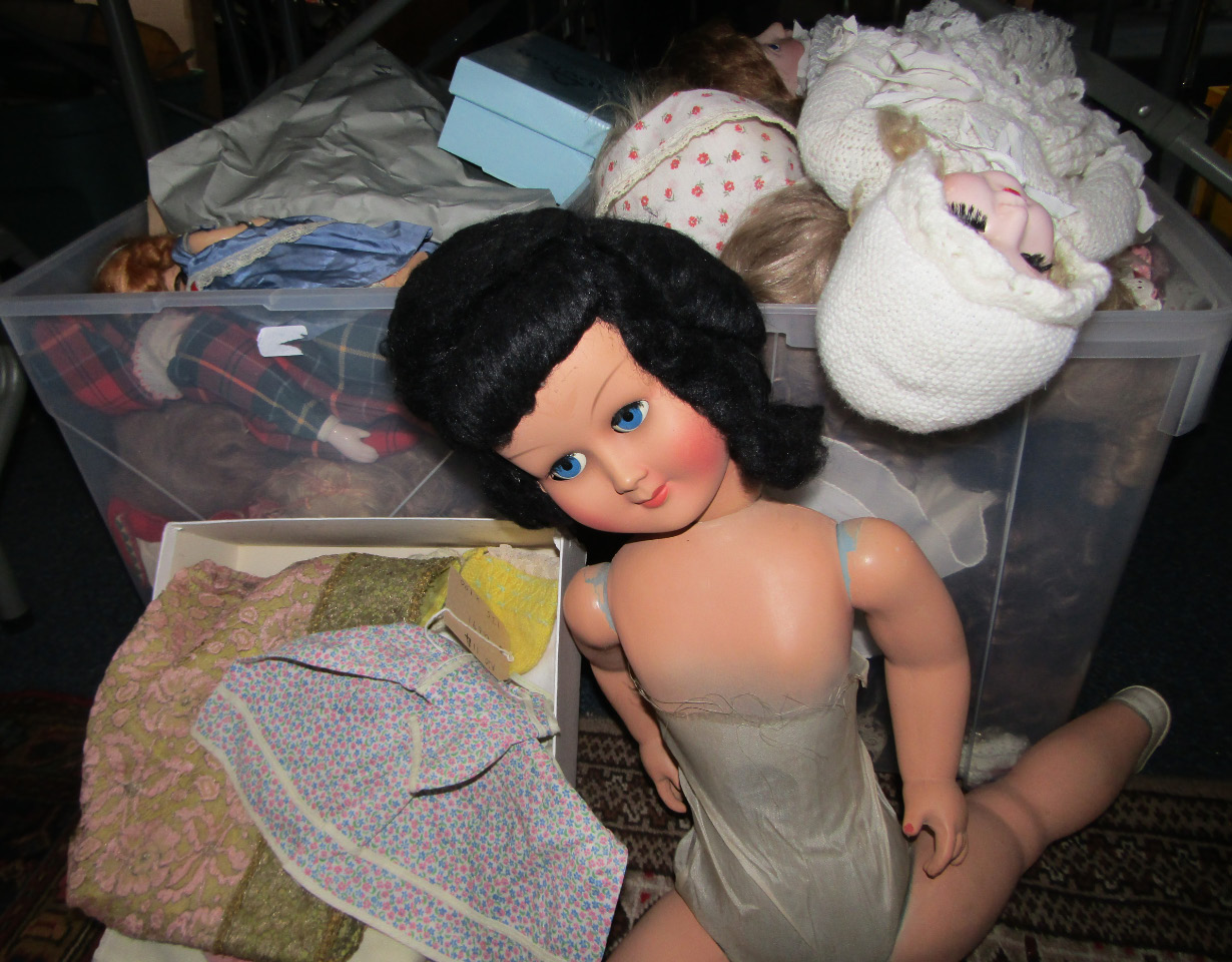 Appraisal: Composite porcelain and sundry dolls a quantity