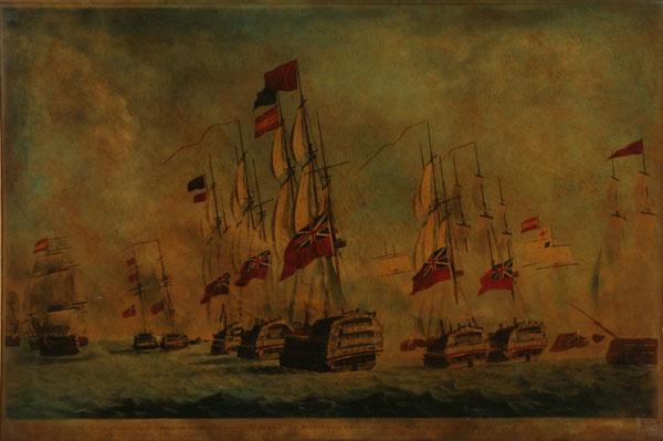 Appraisal: Battle of St Vincent Britain vs Spain depicting daring of