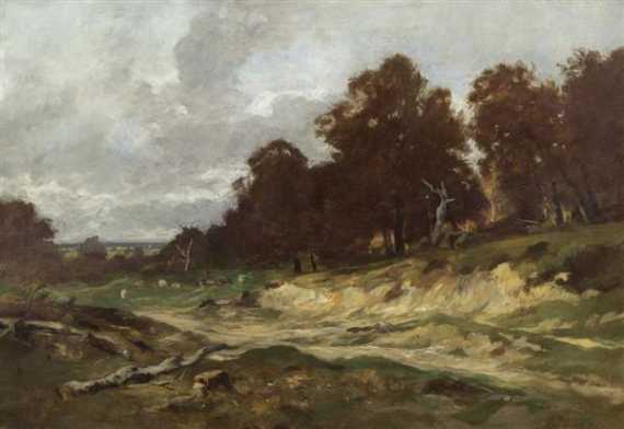 Appraisal: FR LICHER OTTO Solothurn - Munich Autumn landscape with forest