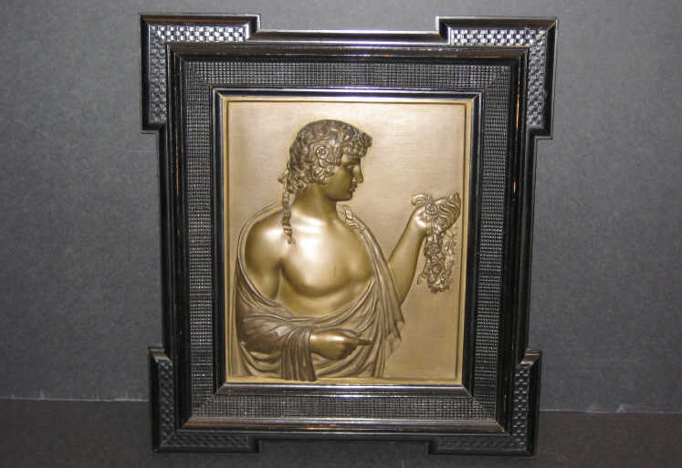 Appraisal: BENEDETTO BOSCHETTI ITALIAN Cast bronze plaque half length portrait of