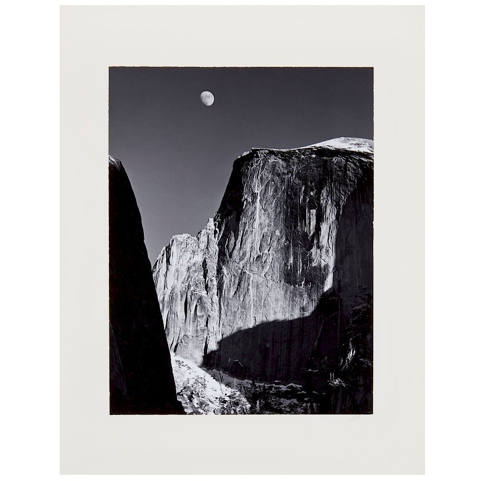 Appraisal: Ansel Adams - Special Edition Photographic Print Moon and Half