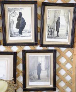 Appraisal: After William Henry Brown set of eleven Kellogg silhouette lithographs