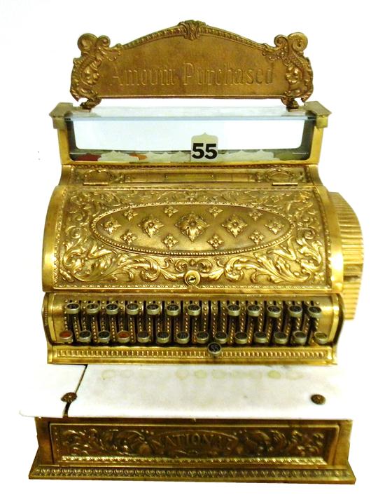 Appraisal: National cash register by National Company Dayton Ohio circa brass