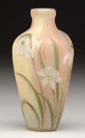 Appraisal: BURGUN SCHVERER CAMEO VASE Beautiful B S vase has wheel