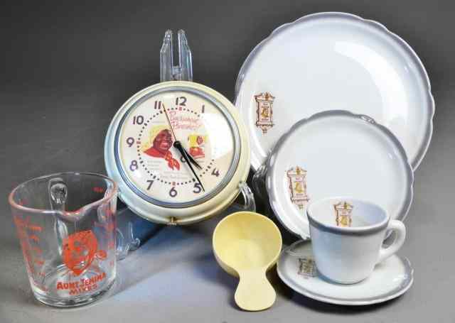 Appraisal: PC AUNT JEMIMA KITCHEN ITEMSTo include '' electric wall clock