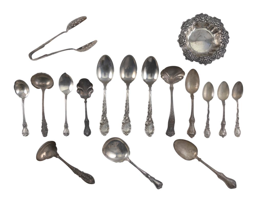 Appraisal: SEVENTEEN STERLING SILVER UTENSILS TH CENTURY APPROX TROY OZ WEIGHABLESEVENTEEN