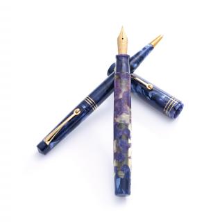 Appraisal: AN OMAS EXTRA LUCENS BLUE FOUNTAIN PEN AND PENCIL SET