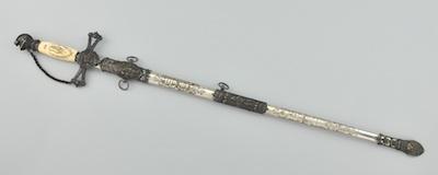 Appraisal: A Masonic Presentation Sword and Scabbard Approx - L the