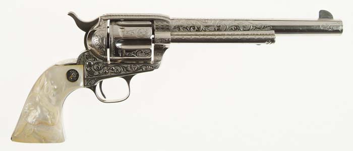 Appraisal: EXTREMELY RARE FACTORY ENGRAVED COLT SINGLE ACTION ARMY REVOLVER Cal