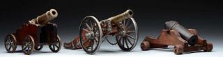 Appraisal: Lot of Miniature Cannons This lot consists of three miniature