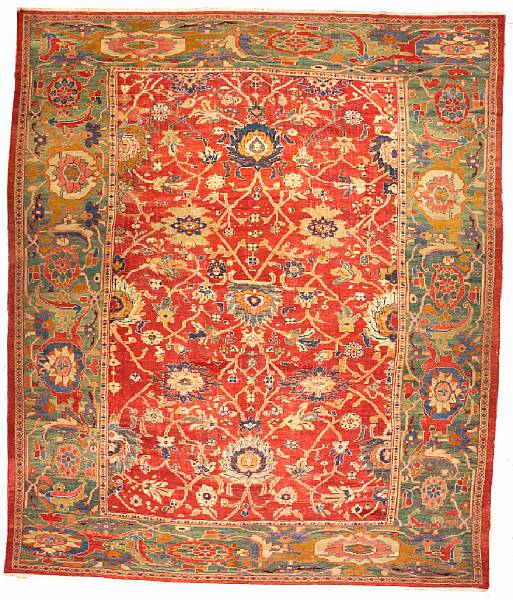 Appraisal: A Ziegler carpet Central Persia late th century size approximately