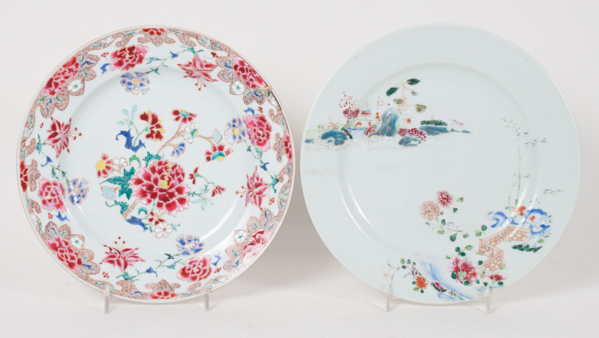 Appraisal: Two Chinese Export Famille Rose porcelain plates circa - first