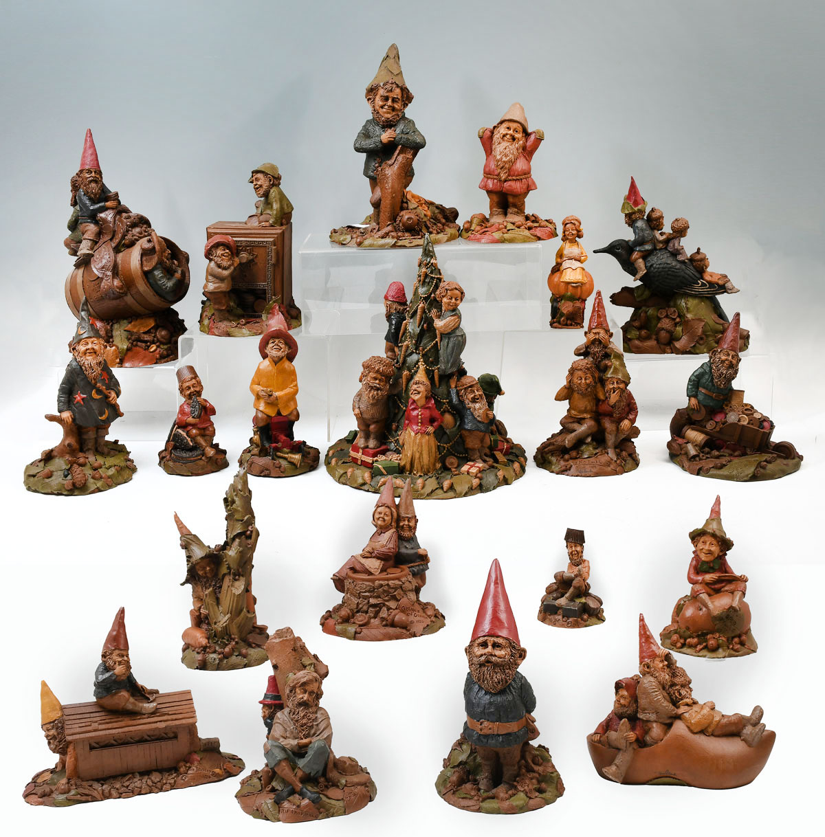 Appraisal: PC THOMAS CLARK GNOME COLLECTION Cairn studio Thomas Clark gnomes