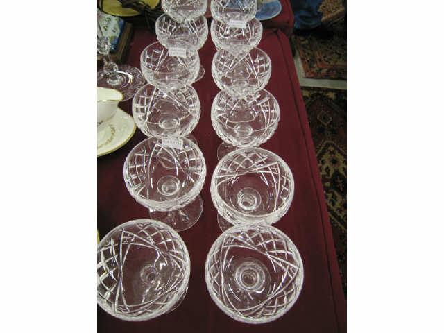 Appraisal: Set of Waterford Crystal Avoca Wines tall signed excellent