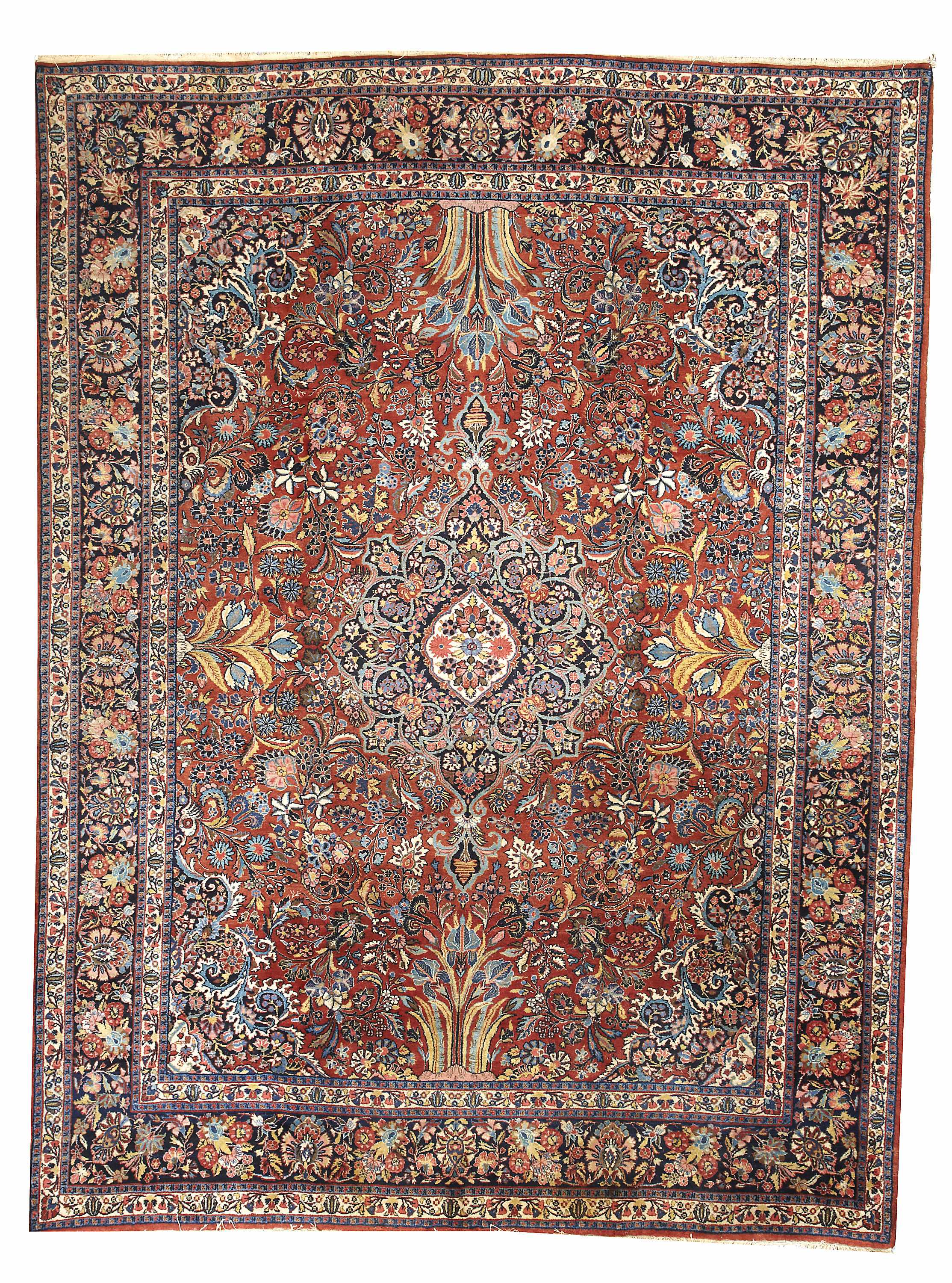 Appraisal: A Sarouk carpet Central Persiacirca approximately ft x ft