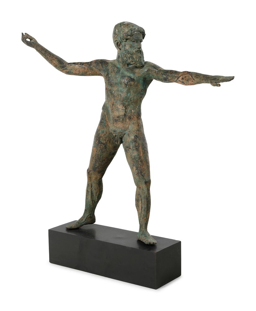 Appraisal: A Bronze Figure of Zeus or Poseidon Modeled After the