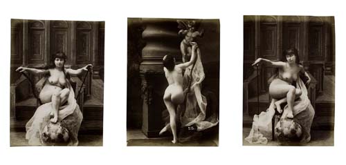 Appraisal: MARCONI GAUDENZIO - Album containing photographs of nude women depicted