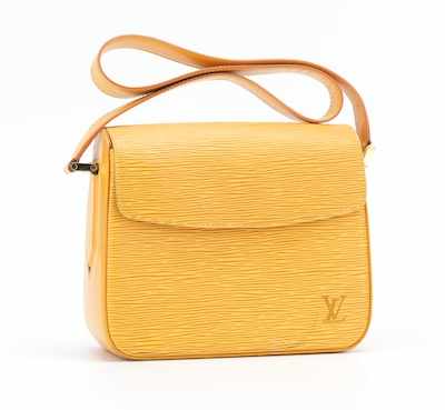 Appraisal: A Bright Yellow Louis Vuitton Epi Leather Shoulder Bag Louis