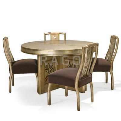 Appraisal: JAMES MONT - JAMES MONT DESIGN Dining table and four