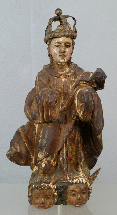 Appraisal: Spanish or South American carved wood of the Infant of