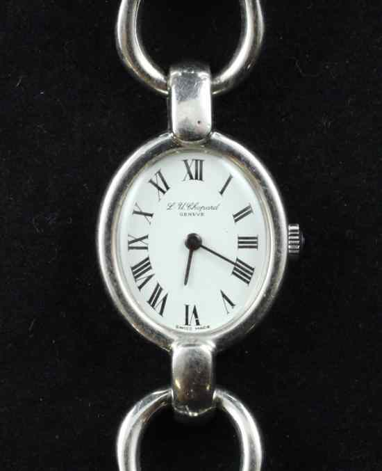 Appraisal: A lady's modern Swiss silver L U Chopard wrist watch