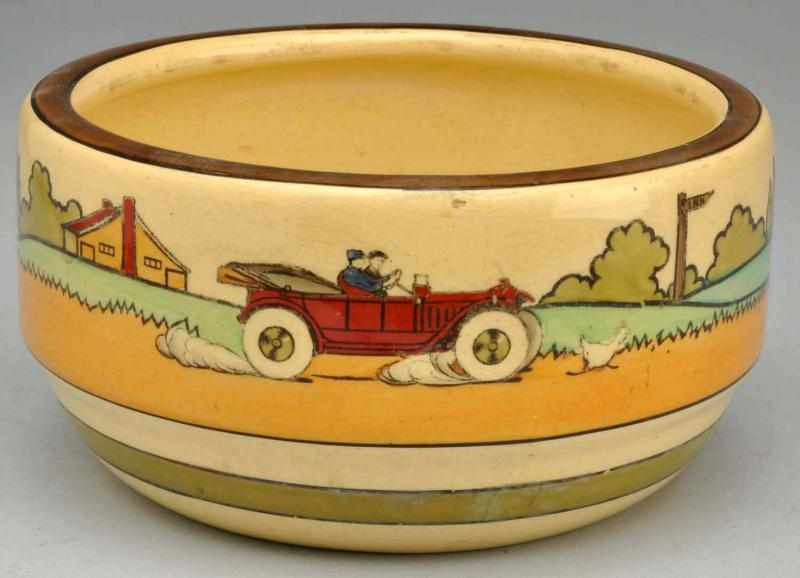 Appraisal: Roseville Automotive Series Small Planter Depicting an open air car