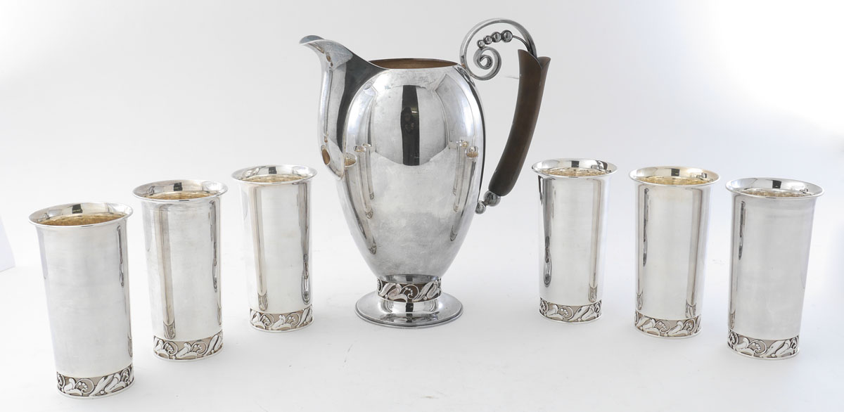 Appraisal: PIECES HIRATA CO STERLING LEMONADE SET In the style of