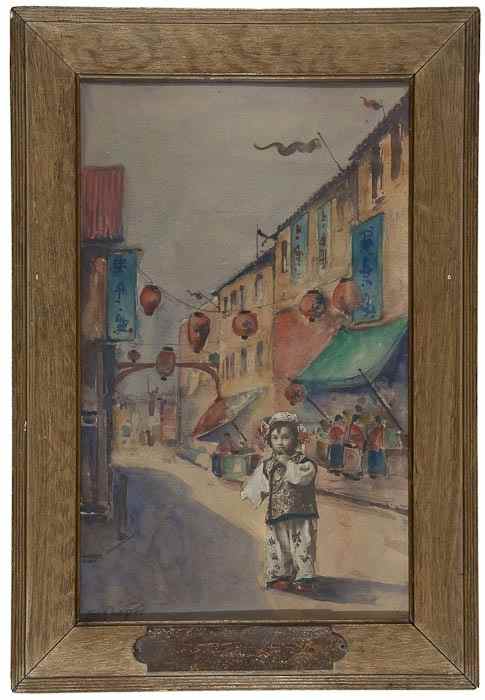 Appraisal: Chung Ling Soo William E Robinson - Weirter Louis Watercolour