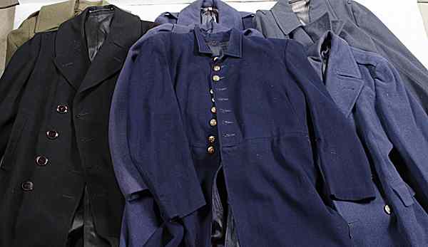 Appraisal: Military Overcoats Lot of Seven Lot includes three Air Force