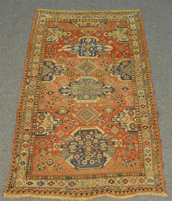 Appraisal: SOUMAC CARPET Caucasus circa feet inches x feet inches